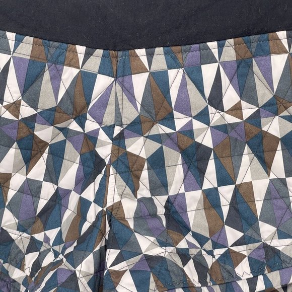 Lululemon Hot Cheeks Quilted Shorts Womens sz 6 Stained Glass Love Neutral Black - Picture 5 of 10